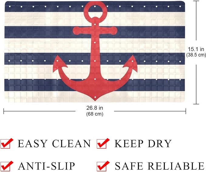Bathtub Mats for Shower Tub, Anti-Slip Bath Mats for Inside Tub, Bathroom - Image 4