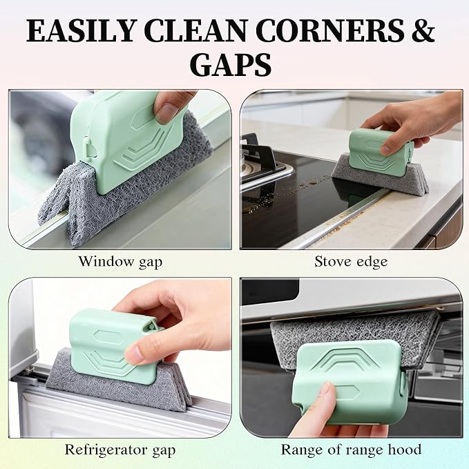 3PCS Magic Window Track Cleaner, 2025 Upgraded Window Groove Cleaning Brush - Image 2