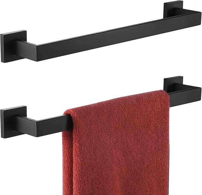 KOKOSIRI 16-Inch Single Towel Bar, Bathroom Kitchen Towel Holder, Wall Mounted by KOKOSIRI
