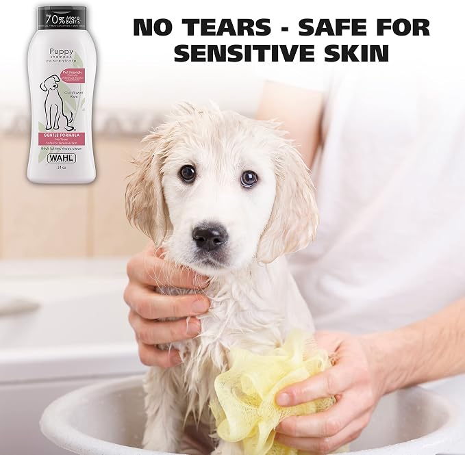 Wahl USA Gentle Puppy Shampoo for Pets – Cornflower Scent for Grooming Dirty - Image 2
