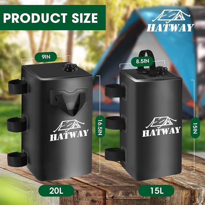 Canopy Weights, 176 LBS Water Bag Set of 4 Leg Weights - Image 3