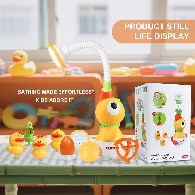 Baby Bath Sprayer Toy for Toddlers-Adjustable Water Flow Rinser - Image 8