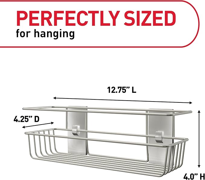 Command Shower Caddy Satin Nickel - Image 2