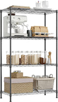 IZEUK 4-Tier Heavy Duty Steel Storage Shelves, Metal Shelf Wire Shelving Rack by IZEUK