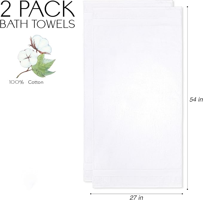 Cloudura Luxury Bath Towels-100% Cotton | Quick Dry | Lightweight | Thick I Good - Image 4