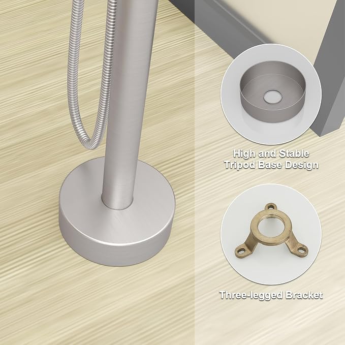 BESy Freestanding Bathtub Faucet Tub Filler Free Standing Floor Mount Stand - Image 7