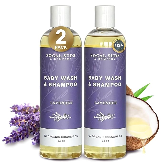 SoCal Suds & Company Organic Baby Shampoo and Body Wash by SoCalSudsCompany