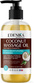 Tropical Coconut Massage Oil for Massage Therapy, Soothing Massage Oil by EdenikaBotanicals