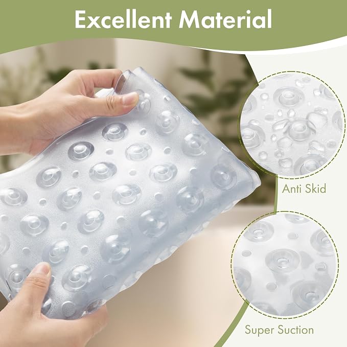 AmazerBath Shower Mat Non Slip 40 x 16 Inches, Shower Stall Mats - Image 6