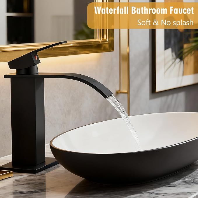 Bathroom Sink Faucet, Waterfall Bathroom Faucet - Image 2