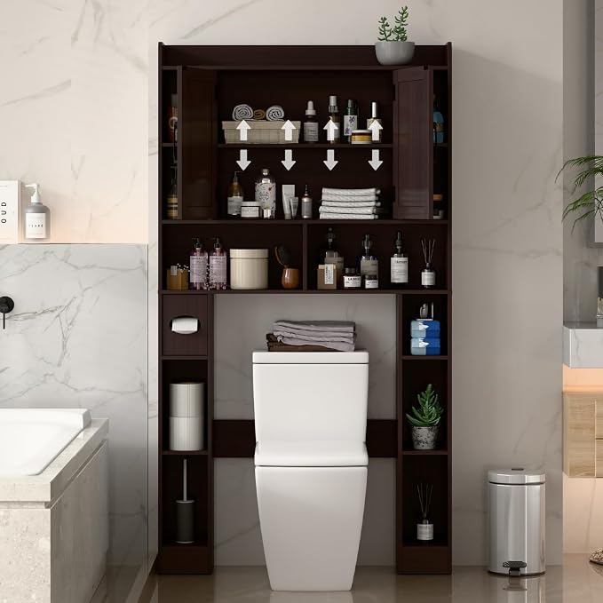 Farmhouse Storage Cabinet Over Toilet - Image 4