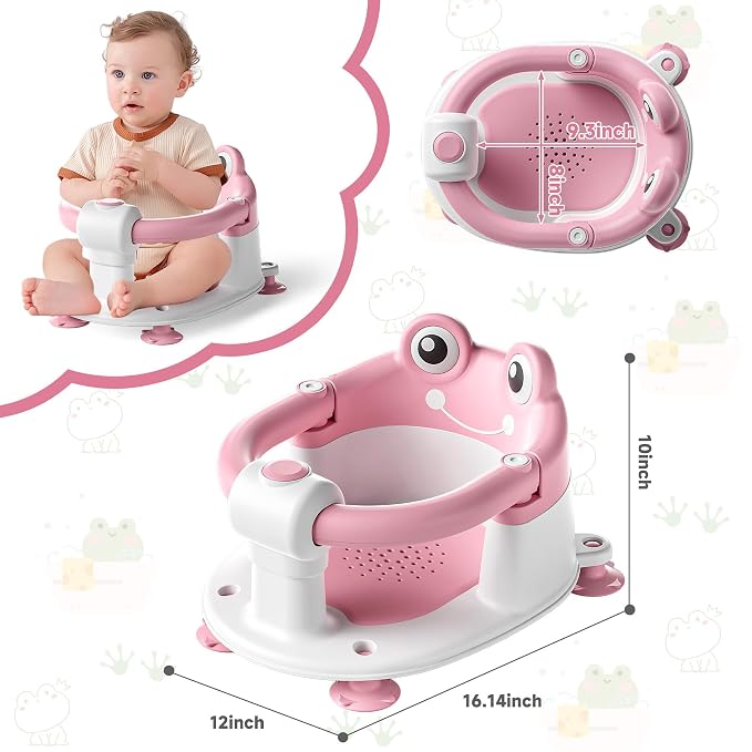 Baby Bath Seat for Babies 6 Months & up Non-Slip Toddler Bath Seats for Sitting - Image 6