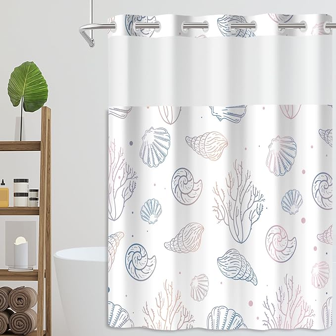 No Hook Shower Curtain Set - Image 8