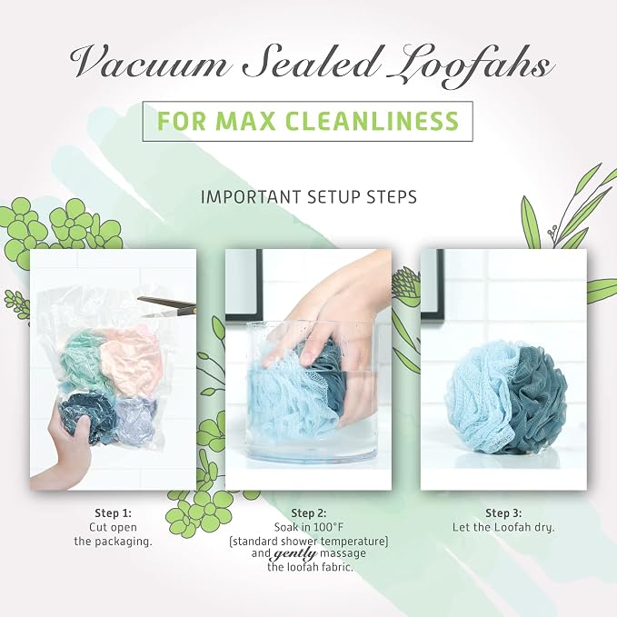Spongentle Dual Texture Deep Cleansing Loofah Sponge - Image 6