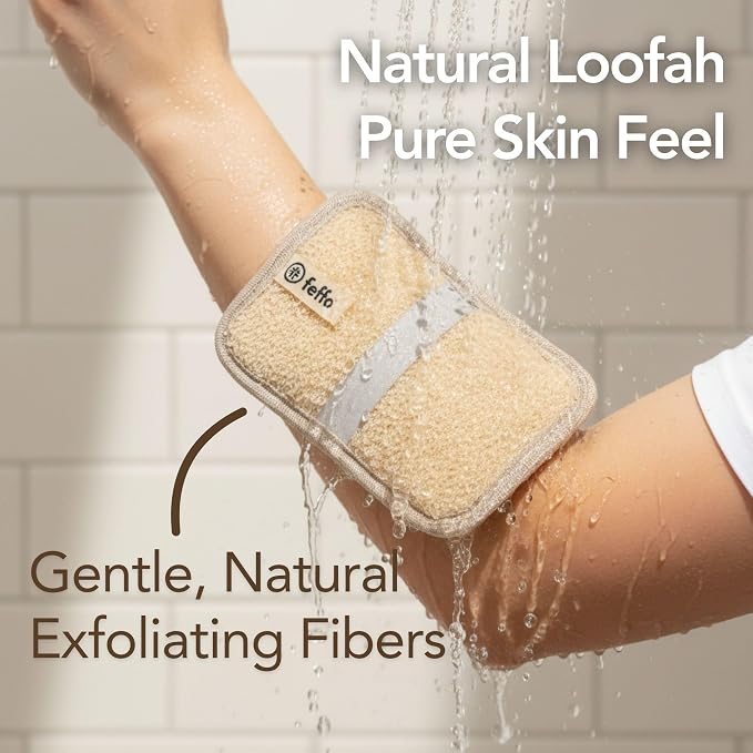 Loofah Sponge for Body Scrub, Exfoliating Body Scrubber & Shower Sponge Shower - Image 3