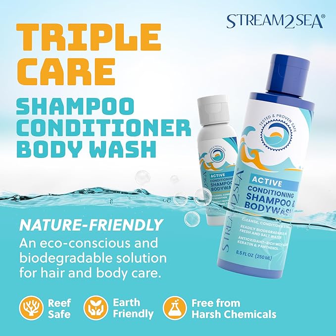 Non Toxic Shampoo and Conditioner, Body Wash 3 in 1 - Image 2