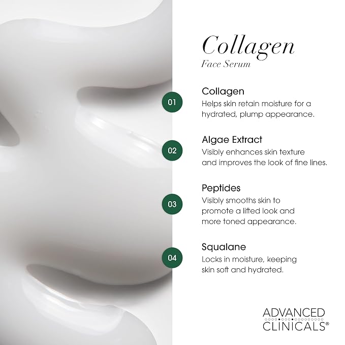 Advanced Clinicals Unscented Collagen Body Cream + Collagen Serum - Image 9