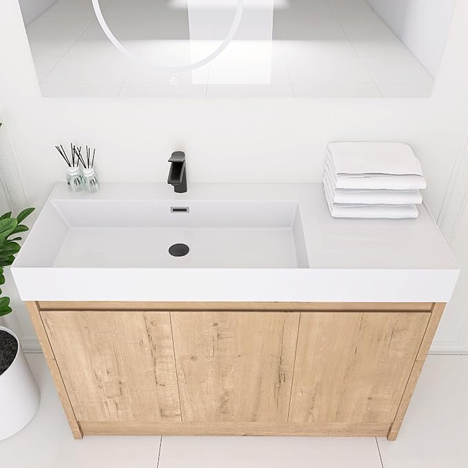 48 Inch Bathroom Vanity with Sink, Freestanding Bathroom Sink Cabinet Combo by Unknown