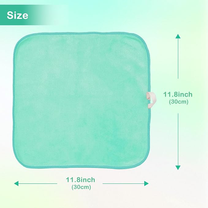 Nugilla Makeup Remover Cloth 12 x 12 Inch, Reusable Makeup Remover Towels - Image 5