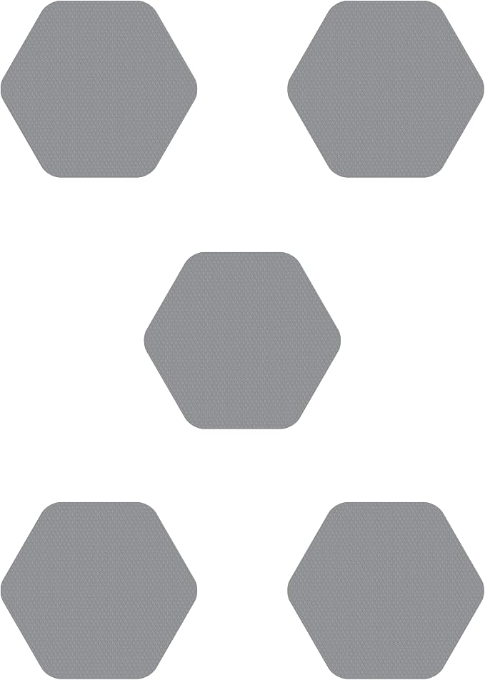 Kahuna Grip Bathtub Bath and Shower 5¼" Hexagon Non-Slip Traction Treads by KahunaGrip%E2%84%A2