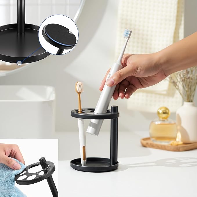 Toothbrush Holders – Stainless Steel Bathroom Toothbrush Holder Stand, - Image 7