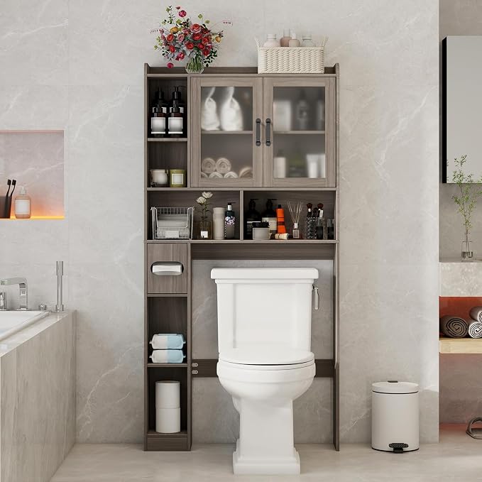 Vabches Over The Toilet Storage Cabinet, Farmhouse Storage Cabinet Over Toilet - Image 7