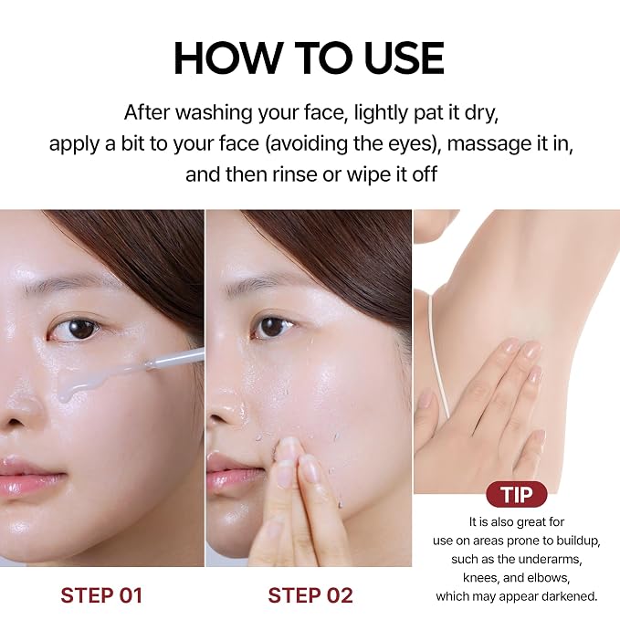 Dr.Melaxin Peel Shot Glow White and Black Rice Ampoule Duo, Soft Exfoliating - Image 8