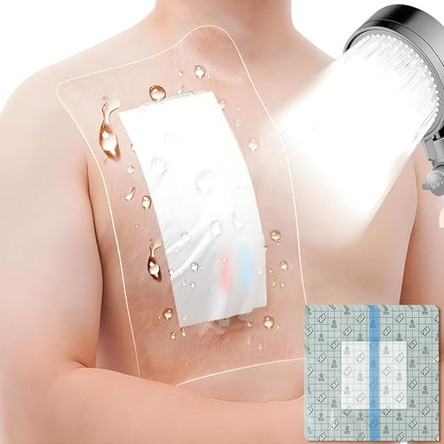 12" x 12" Shower Shields Wound Cover, Large Waterproof Bandages by Unknown