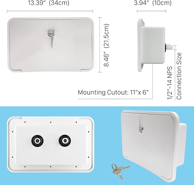RV Outdoor Shower Exterior Shower Box Kit, Easy Install RV Outdoor Shower - Image 6