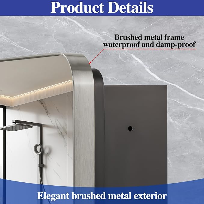 Bathroom Medicine Cabinet, Recessed & Surface Wall Cabinet - Image 5