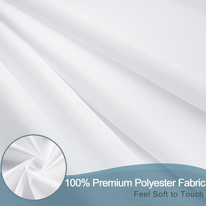 AooHome Fabric 96 inch Extra Long Shower Curtain Liner, Durable Bathroom Curtain - Image 4