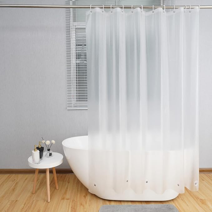 AooHome 72x96 Inch Extra Long Shower Curtain, Eva Frosted Shower Curtain Liner by AooHome