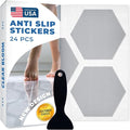 Anti Slip Shower Stickers 24 PCS, Premium Adhesive Bath Tub Stickers by ClearBloom