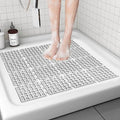 Shower Mat Non Slip，24"X24" Bathtub Mat Non Slip Square Shower Mats by Apacal