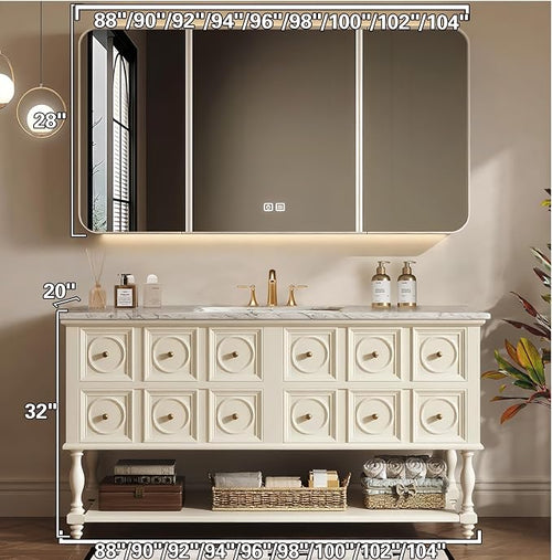 100IN Bathroom Vanity with Sink - Image 2