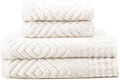 Texere 100% Organic Cotton Diamond Jacquard 700 GSM Luxury Bath Towel Sets by TexereSilk