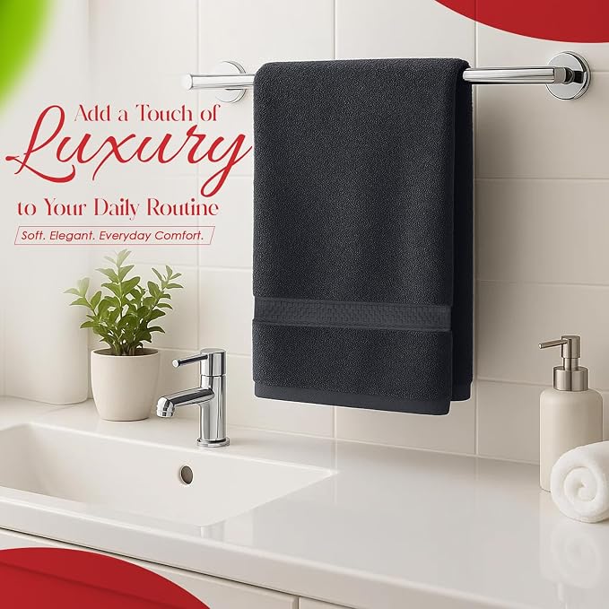 RIVERSIDE 6 Pack Premium Hand Towels Set, 16x28 inches, 100% Ring Spun Cotton - Image 3