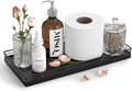 Oak Bathroom Toilet Tank Tray, Vanity Tray by Focusonit