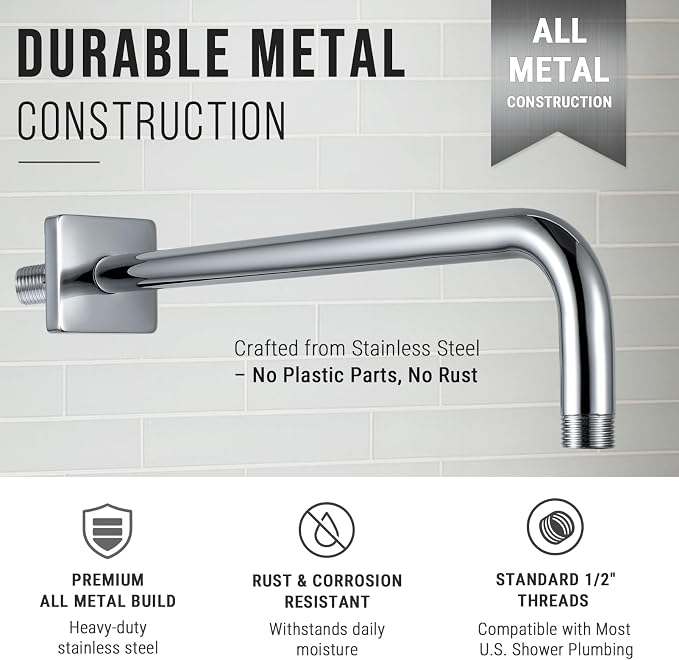 G-Promise All Metal 15.2-Inch Shower Arm - Image 5
