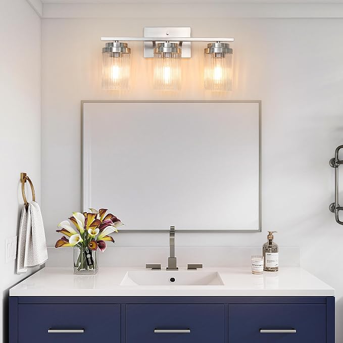 Modern Classic Brushed Nickel Vanity Light Fixture - Image 7