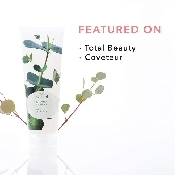 100% PURE Eucalyptus Shower Gel Natural Foaming & Hydrating Body Wash - Image 8