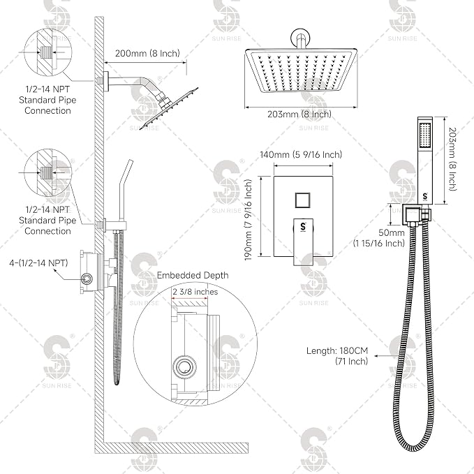 SR SUN RISE Shower System - Image 6