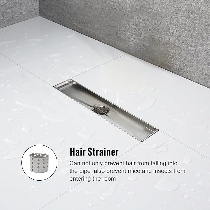 Linear Shower Drain, 12 inch Drain - Image 6