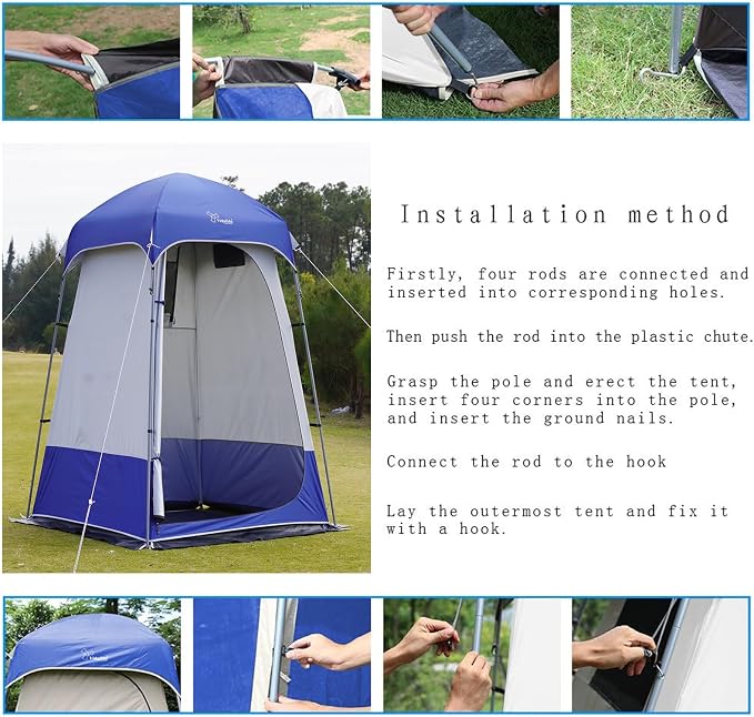 Outdoor Shower Tent Changing Room Privacy Portable Camping Shelters - Image 8
