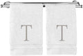 Monogrammed Hand Towel, Personalized Initial Gift, Extra Absorbent 100% Turkish by BareCotton