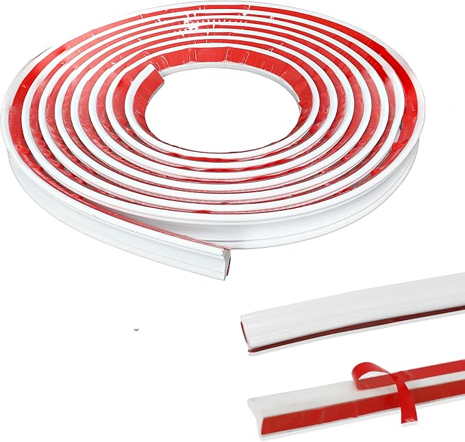 Flexible Trim Caulk Strip Wall Moulding Trim, 1 in x10 Ft Peel and Stick Trim by NeatiEase