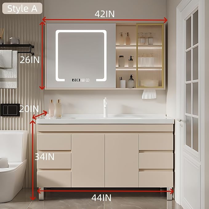 44IN Modern Bathroom Vanity - Image 2
