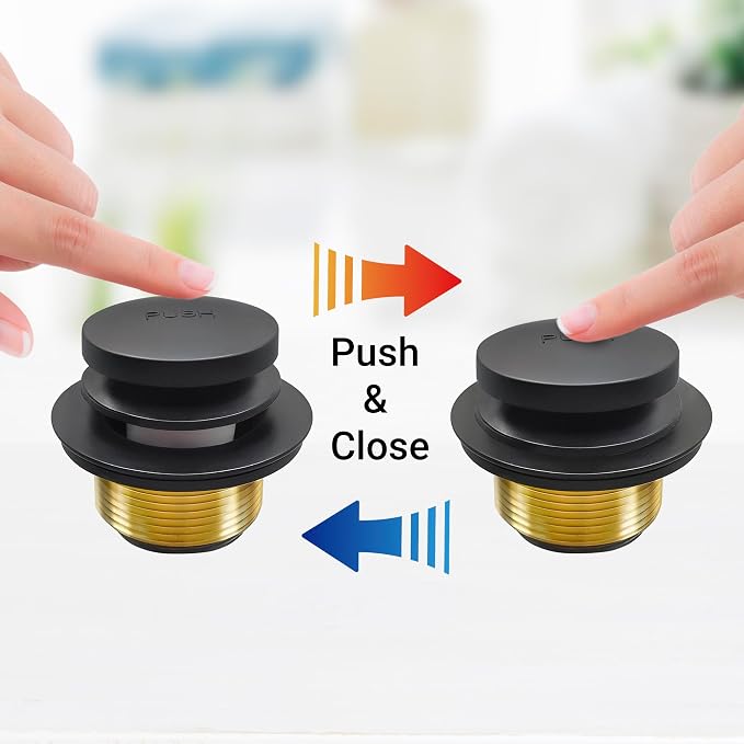 Tub Stopper Bathtub Drain Kit, Metal Tip-Toe Trim Kit - Image 4