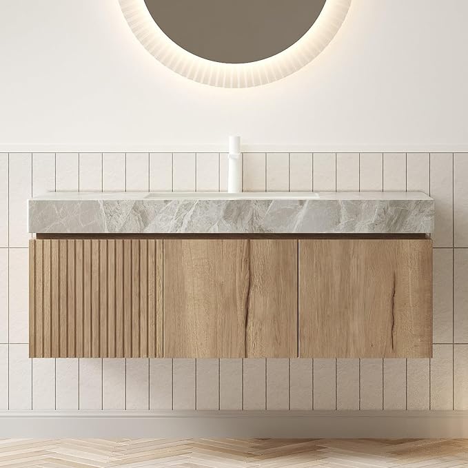 LKTART Floating 48 Inch Bathroom Vanity by LKTART