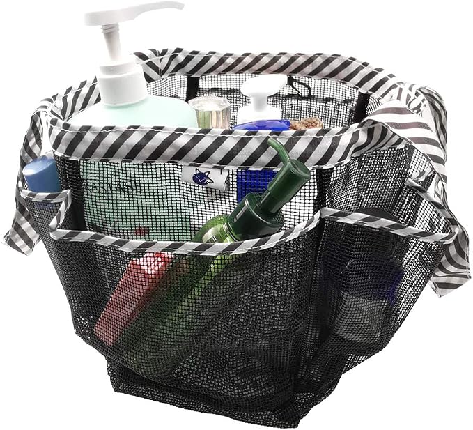SPINFOX 2 Pack Mesh Shower Caddy, Quick Dry Shower Tote Bag Hanging Toiletry - Image 2